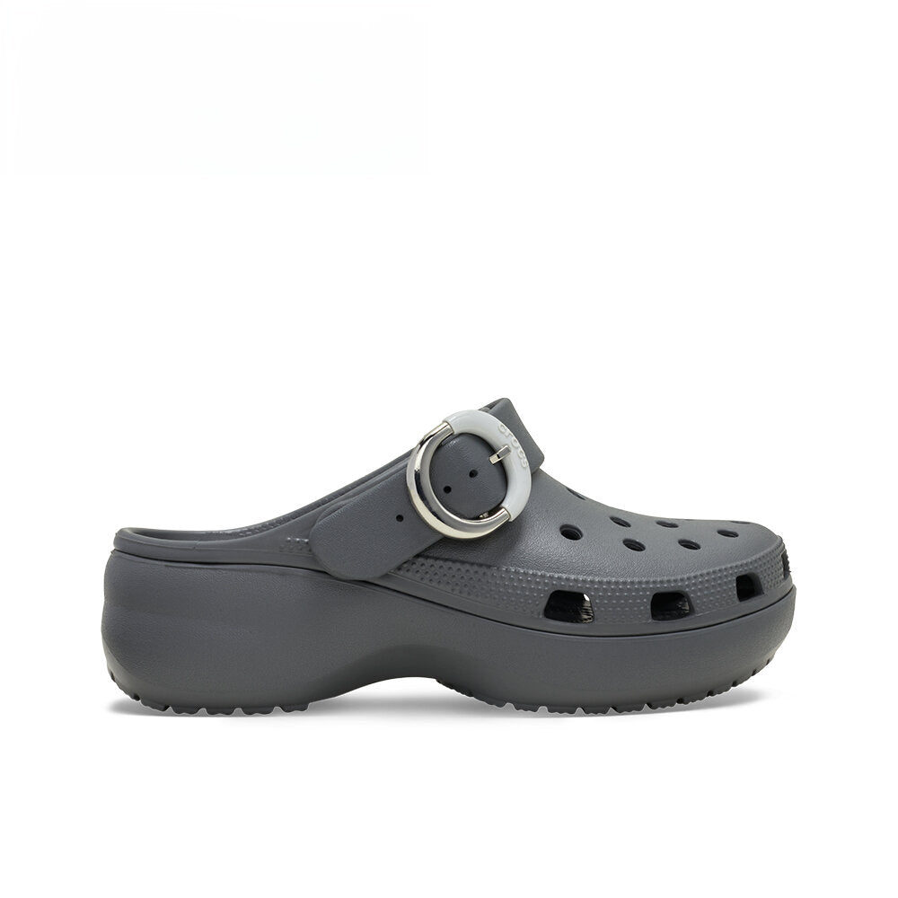 Women Classic Platform Dipped Buckle Clog
